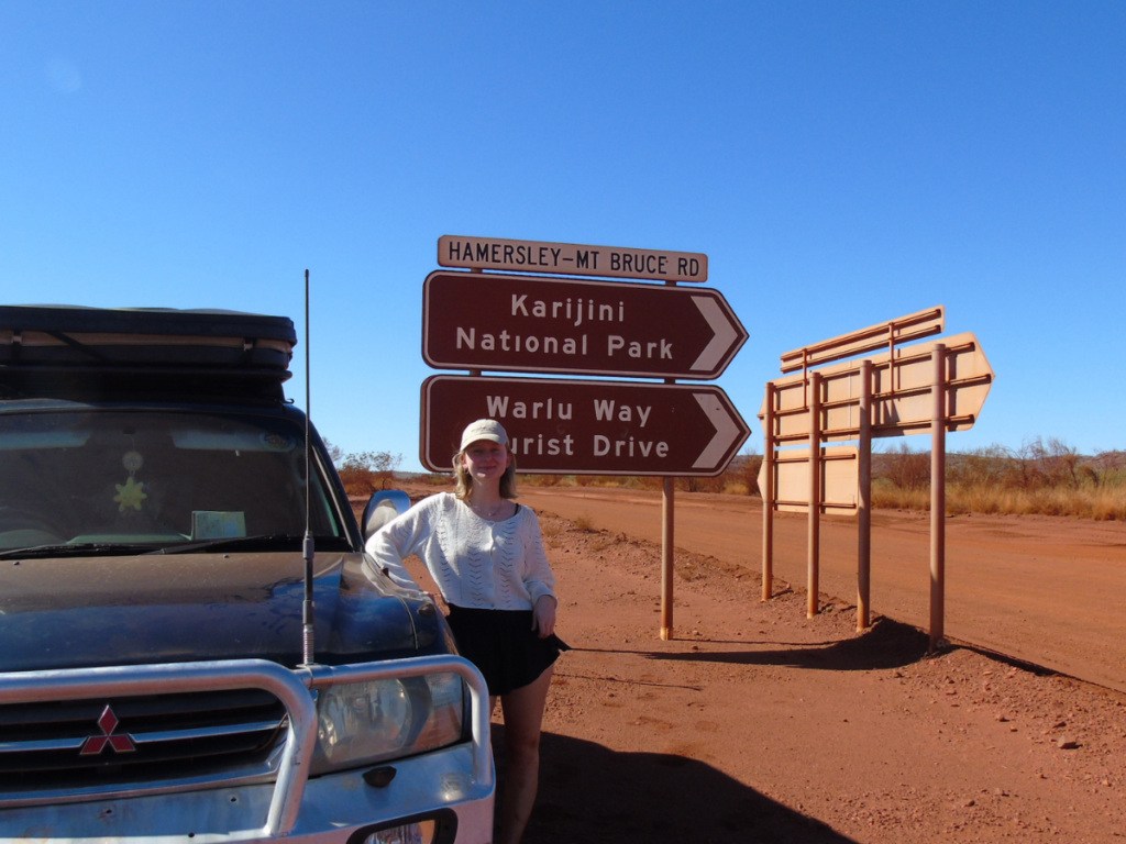 Dirt track road between Karijini National Park and Hammersley Gorge. Dirt track road between Karijini National Park and Hammersley Gorge.