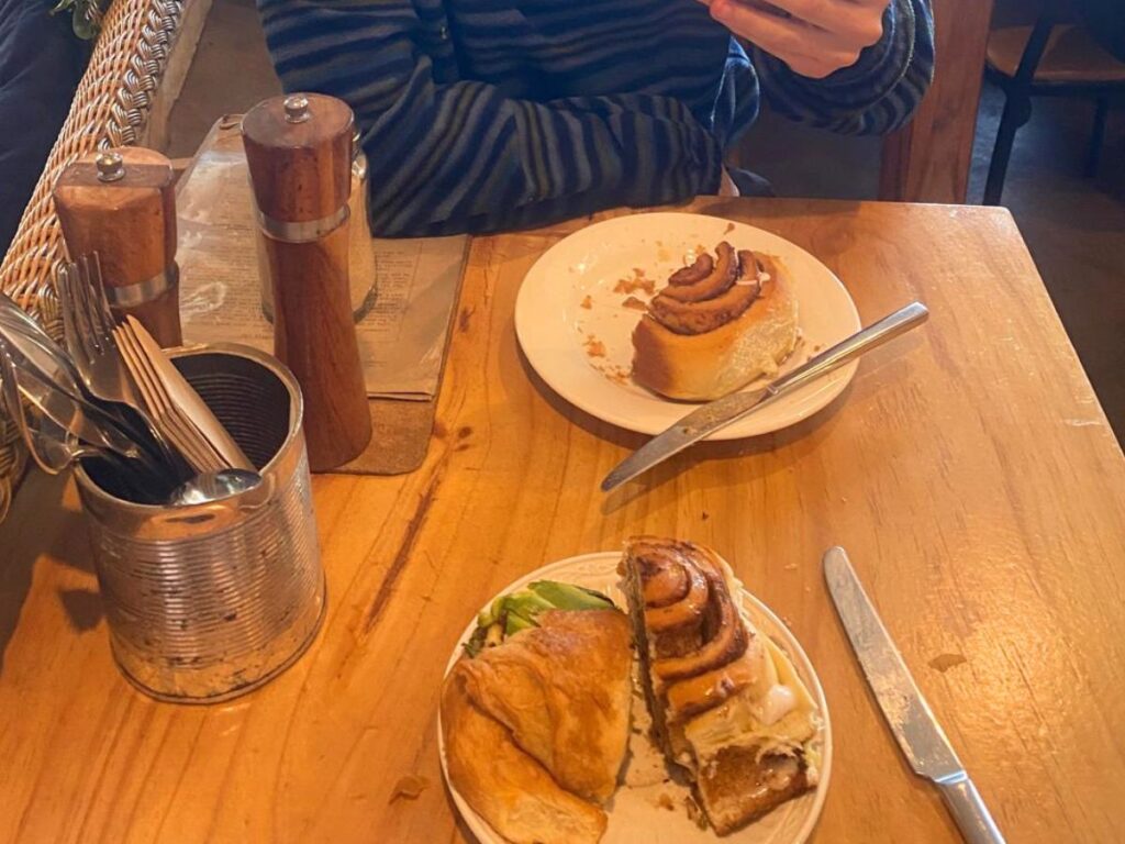 Breakfast at the social society cafe in Exmouth WA