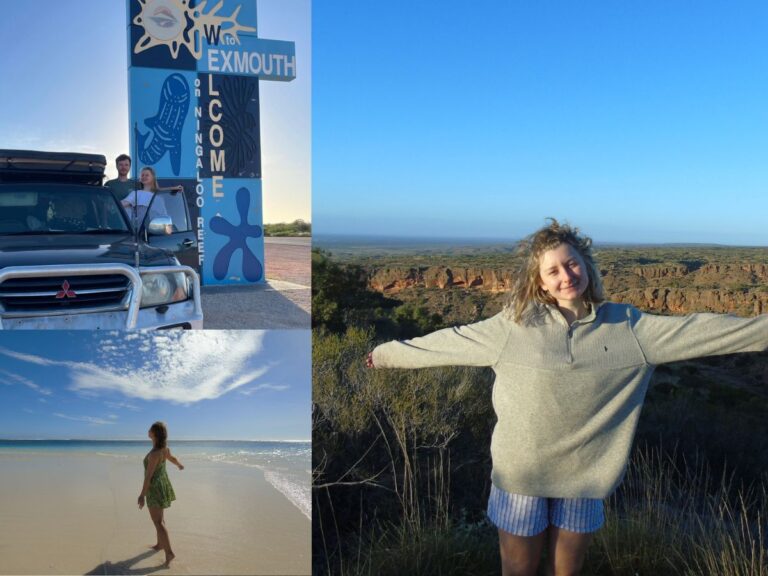 Exmouth sign, turquoise bay and charles knife canyon