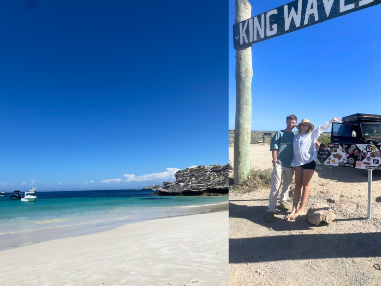 Rottnest island in Perth and Kings Wave Kill road sign at Quobba Blowholes